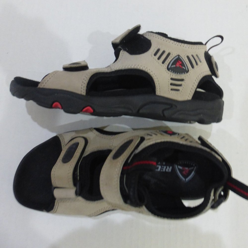 Ecco Receptor Beige Adjustable Straps Sport Sandal